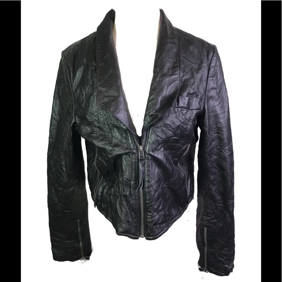 Barneys New York Jackets & Blazers - Barney originals 100% leather corset jacket US12 Barneys New York Jackets & Blazers - Barney originals 100% leather corset jacket US12